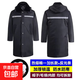 保安棉衣冬季棉襖加長(cháng)多功能防寒棉服軍大衣男加厚保暖外套中長(cháng)款 【熱熔棉加厚】加長(cháng)反光條款 XL /175 建議135-150斤