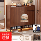 實(shí)木鞋柜家用門(mén)口入戶(hù)門(mén)用室內大容量一體式款玄關(guān)鞋架實(shí)木鞋柜 【實(shí)木板】100CM郁金檀木
