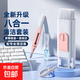 鍵盤(pán)清理工具清潔機械鍵盤(pán)專(zhuān)用電腦除塵軟毛刷灰塵刷子多功能清灰神器手機縫隙耳機清潔筆擦筆記本 【粉色】八合一多功能清潔套裝