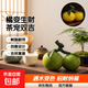 樹(shù)脂材質(zhì)創(chuàng  )意變色橘子澆水擺件茶寵茶桌招財裝飾大吉大利可變色兩只裝