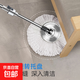 旋轉拖把一體桿拖地拖毛發(fā)廁所家用干濕兩用懶人拖地神器 不銹鋼拖把一體桿【1棉頭】