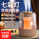 【智能升級數顯】2.2L大容量加濕器七彩氛圍燈香薰機靜音大容量納米細霧三檔可調臥室空調房補水 棕色【智能數顯版】2.2L容量納米細霧+浪漫七彩燈