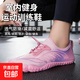 劉畊宏同款軟底運動(dòng)鞋減震防滑男女跳操跳繩跑步機瑜伽室內健身鞋 R10粉色-卡碼拍小 37