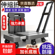折疊小推車(chē)買(mǎi)菜手拉車(chē)家用拉貨手推車(chē)便攜小拉車(chē)平板車(chē)手推車(chē)拖車(chē) 坦克六輪【承重350斤】送綁繩-灰