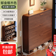 超薄翻斗鞋柜家用門(mén)口收納柜一體靠墻2025新款小窄簡(jiǎn)易玄關(guān)儲物柜 【15MM加厚歐松生態(tài)板 | 雙層款】檀木色100-24-119CM