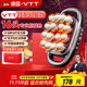 VTT【德國】十六頭筋膜槍腿部全自動(dòng)揉捏全身深層肌肉器腰腿部電動(dòng)頸膜16肩頸小腿按摩儀生日禮物女生 【16頭頂配款】30檔+動(dòng)力鋰電池+德國品牌電機灰