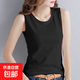 【92棉】打底背心女內搭2026新款春季寬肩坎袖無(wú)袖上衣外穿吊帶 K11-黑色 2XL 建議125-140斤