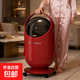 垃圾桶客廳家用大容量2025新款臥室輕奢高檔高顏值帶輪翻蓋紙簍q 紅色【滑輪款】