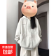 日系小眾刺繡連帽衛衣女生2025秋冬季款寬松休閑百搭開(kāi)衫外套上衣 白灰冬季加絨（雙層面料400克） M 建議95-110斤