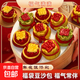 新年福袋錢(qián)袋早餐造型包豆沙餡新年花餑餑中式手工面點(diǎn)糕點(diǎn)年貨 代代有福  福氣滿(mǎn)滿(mǎn) 彩福袋80克*8個(gè)（2袋）