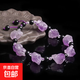 天然紫水晶原石手串多款diy設計款手鏈飾品 紫晶手鏈