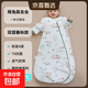 嬰兒童睡袋兒童恒溫純棉防驚跳睡袋新生嬰兒一體防踢被子四季款 萌兔森友會(huì )【一體式春夏雙層20-25°C】透氣純棉 M碼【適合65-85CM】建議年齡9個(gè)月-2歲