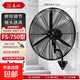 長(cháng)城電風(fēng)扇工業(yè)風(fēng)扇壁扇強力大功率掛壁扇工廠(chǎng)車(chē)間商用強力風(fēng)扇壁掛式墻壁牛角扇大風(fēng)力搖頭電風(fēng)扇 FS-75【掛壁扇+塑鋼葉】遠距廣角