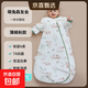 嬰兒冬季睡袋兒童恒溫純棉防驚跳睡袋新生嬰兒一體防踢睡袋四季款 萌兔森友會(huì )【一體式秋冬薄棉10-20°C】溫度可視 M碼【適合65-85CM】建議年齡9個(gè)月-2歲