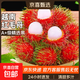 紅毛丹新鮮水果越南進(jìn)口毛荔枝熱帶小眾甜紅牡丹老樹(shù)大果京東快遞 凈重4.5斤裝