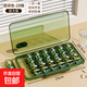 老年人分藥盒一周七天隨身便攜藥品分裝盒多格吃藥一日三餐小藥盒 大字版【透綠28格】7日量/4格