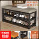 換鞋凳門(mén)口家用入戶(hù)玄關(guān)穿鞋凳簡(jiǎn)約鞋架坐凳一體進(jìn)門(mén)鐵藝收納凳 橘色100cm【科技布】加粗加厚