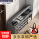 換鞋凳家用門(mén)口鞋架可坐入戶(hù)鞋柜坐凳一體進(jìn)門(mén)儲物凳子穿鞋凳 翻蓋款：80cm莫蘭迪灰色