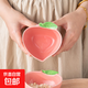 大紅草莓調味碟蘸料碟高溫釉下陶瓷碗盤(pán)餐具小吃碗碟高顏值 【2個(gè)】水蜜桃味碟醬料小碗