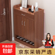 鞋柜家用門(mén)口簡(jiǎn)易大容量鞋架子經(jīng)濟型放室內好看收納多層防塵宿舍 兩門(mén)一抽古檀木60cm