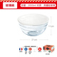 歐貴廚法國進(jìn)口耐熱高硼硅玻璃碗微波爐烤箱專(zhuān)用面盆烘焙透明和面碗兜 【2L帶蓋】烘焙玻璃斗21CM