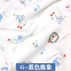 織繡情純棉布料 寶寶嬰兒A類衣服面料兒童卡通花布針織棉全棉 棉布布料 藍(lán)色鹿象(半米價(jià))