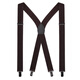 IFSONG背帶夾子正裝男肩帶夾純黑色3cm男士彈力吊褲帶 咖啡色X型(3CM)SUS077E