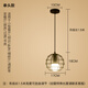 藝標(biāo)照明 loft北歐復(fù)古工業(yè)風(fēng)餐廳吊燈創(chuàng)意個(gè)性酒吧臺鐵藝鳥籠藝術(shù)小吊燈具 F款+配LED 5瓦龍珠燈泡