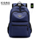 新款書(shū)包男韓版學(xué)院風(fēng)大中學(xué)生書(shū)包女 高中生初中生大學(xué)生休閑電腦雙肩包潮流旅行背包 可印字定做logo 藍色