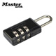 瑪斯特（Master Lock）可調密碼鎖行李箱包掛鎖背包防盜掛鎖堅固耐腐蝕金屬材質防水防銹 646MCND黑色