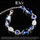 IDee  CREATIVE IDER FOR YOU法國(guó)IDee綠色時(shí)尚手鏈女 輕奢氣質(zhì)款腕飾高檔飾品配飾生日禮物 藍(lán)色 鏈長(zhǎng)18.5+5cm 寬1cm