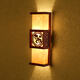 古韻唐風(fēng)新中式壁燈客廳走廊樓梯燈玄關(guān)床頭過道臥室阻燃羊皮廣東中山燈具 祥云送福黃皮送光源 LED