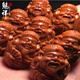 魅祥 橄欖核雕八大財(cái)神南工名家手工雕刻官帽財(cái)神手串橄欖核財(cái)神男女文玩手鏈 手工雕八大財(cái)神有落款