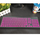聯(lián)想AIO 520致美一體機臺式電腦鍵盤(pán)膜防塵墊防水EKB-536A鍵盤(pán)膜730S KU1601 半透紫色 （必須和詳情一致才適用）