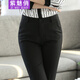 紫魅俏西褲女職業(yè)直筒長(cháng)褲黑色高腰工作褲休閑抗皺酒店企事業(yè)單位正裝褲 黑色 L