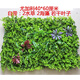 植物墻塑料草坪帶花室內仿真背景綠植物墻壁掛高加密陽(yáng)臺裝飾人造 田園尤加利40*60(植物墻)