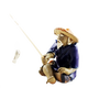 魚(yú)缸裝飾水族箱造景盆景陶瓷工藝品擺件人物 2寸漁翁