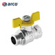 ARCO 西班牙進口燃氣閥(4分) RU006    歐標黃銅，全銅球芯，金屬手柄