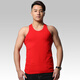 富運狼 男士萊卡棉背心純色棉毛打底背心男本命年紅色黃色運動(dòng)背心春夏 大紅色 XXL/130-160斤