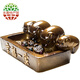豪峰茶寵變色小豬喝水?dāng)[件精品可養(yǎng)招財(cái)創(chuàng)意茶玩紫砂茶具配件茶道用品 幸福一家 變色款