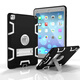 zonyee iPad Air2防摔支架硅膠保護套 蘋(píng)果平板pro9.7外殼A1566/1673 經(jīng)典黑+金屬灰（Air2代/Pro9.7專(zhuān)用）