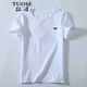 TUOSE T恤女裝 2018夏季新款簡約寬松蜜蜂刺繡圓領(lǐng)休閑上衣白色短袖體恤 白色 M