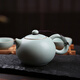 陶立方 汝窯開片茶壺陶瓷茶具泡茶壺功夫茶具茶器汝瓷過濾倒把西施壺 天青色