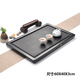 石匠同豐 簡(jiǎn)約烏金石茶盤(pán)茶具 家用整塊茶臺(tái) 大號(hào)天然石頭茶托盤(pán) 黑金石茶臺(tái)排水茶具盤(pán) 60*40*3cm