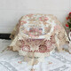 殳亓電飯鍋罩茶幾茶具茶杯電話(huà)臺燈床頭蓋布鍋具蓋巾電飯煲防塵罩 花顏粉 小號(56*56cm方)*1張