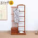 蘇汀小鎮紅木家具非洲花梨（學(xué)名：刺猬紫檀）衣帽架臥室落地全身試衣鏡穿衣鏡中式實(shí)木置物架抽屜衣架一體O 長(cháng)88*寬34*高180cm