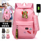 媚族  初中生書(shū)包女中學(xué)生韓版帆布雙肩包街拍潮流個(gè)性百搭校園高中生背包 粉色