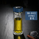 清水 雙層耐熱玻璃杯帶蓋過濾防燙便攜創(chuàng)意水杯辦公泡茶杯子商務(wù)杯男士 藍(lán)色（有茶漏） 450ml