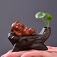 瓷牌茗 紫砂茶寵擺件創(chuàng)意茶盤茶玩可養(yǎng)筆架蓋置壺蓋托茶具茶道零配件 多功能（財(cái)豬）茶寵