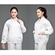 新款防靜電衣工作服上衣分體女短款防護防塵無(wú)塵服企業(yè)工裝工作服定制LOGO 白色（上衣+褲子） XXL